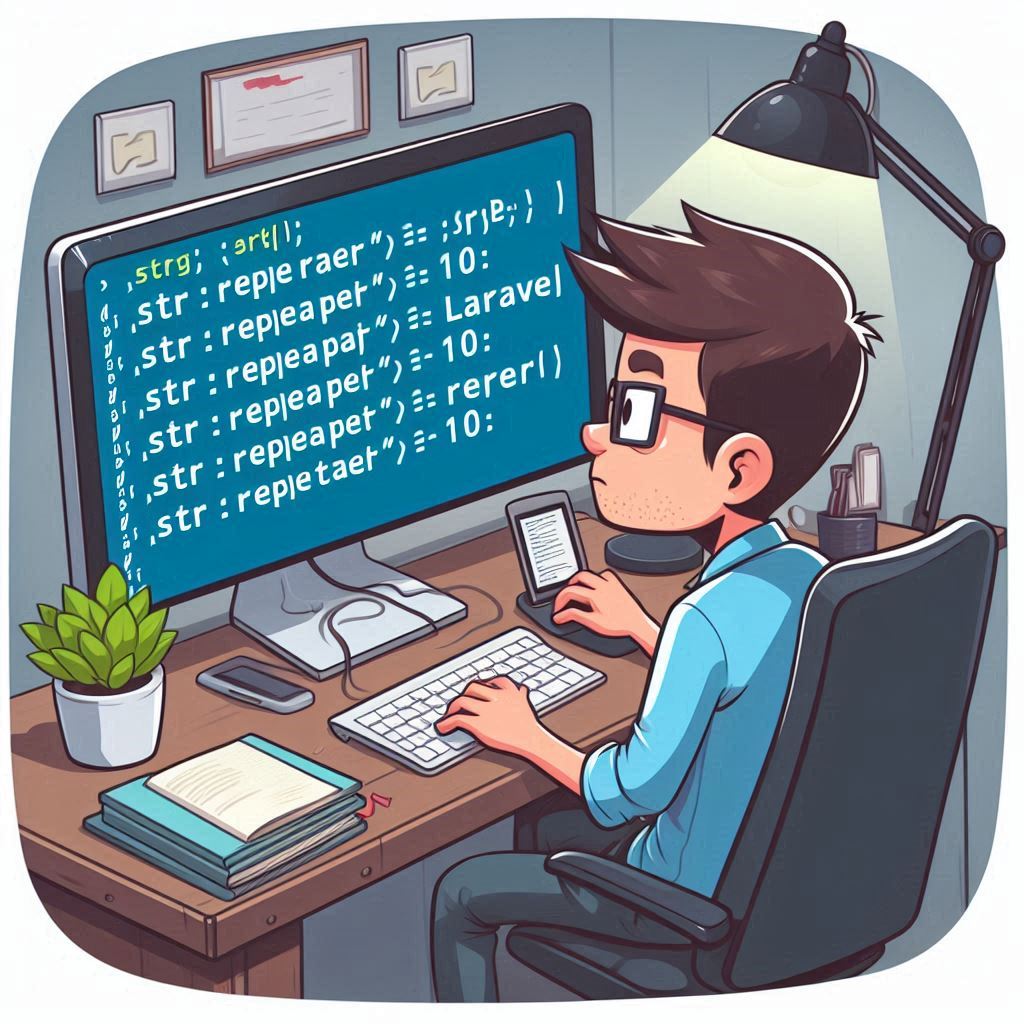 Repetición de cadenas en Laravel con el método repeat